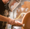 Live wood turning demonstrations in Hartland VT at Andrew Pearce Bowls