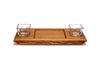 Simon & Andrew Dunmore Board with 2 Simon Pearce Glass Bowls in Cherry