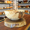 burl art wooden bowl