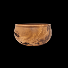 wooden burl bowl side view
