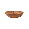 Wood Burl Bowl Art Electric Lake side view