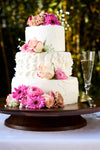 Beautiful wooden wedding cake stand from Andrew Pearce