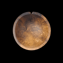  burl bowl from Andrew Pearce's wooden bowl collection top view