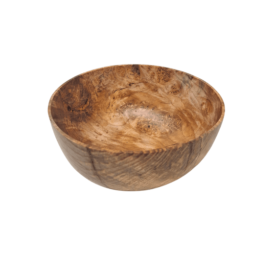 hand carved burl bowl made from rare burl wood