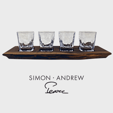  Seconds-Simon & Andrew Woodbury Bourbon set | walnut board only - no glass