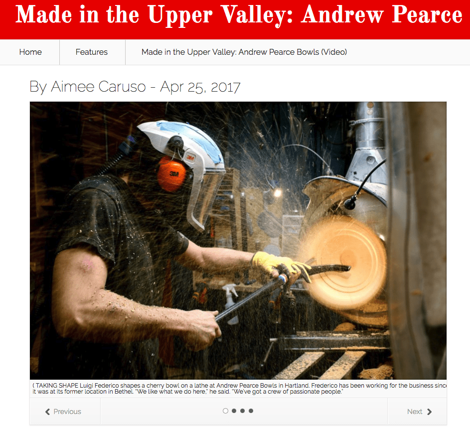 Made in the Upper Valley: Andrew Pearce Bowls