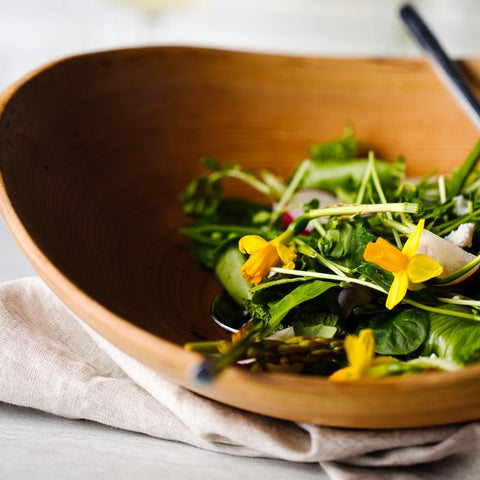 Live Edge Wooden Salad Bowl Mother's Day Gift