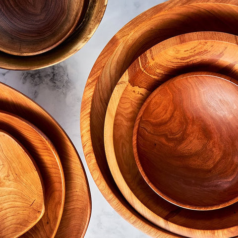 seconds wooden bowls from Andrew Pearce Bowls in Vermont