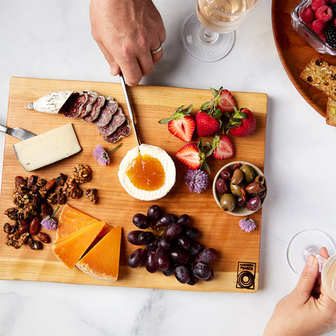 Charcuterie boards from Andrew Pearce hand crafted wood kitchenware