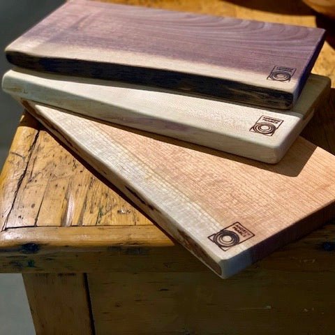  wood cutting boards of all sizes and styles at Andrew Pearce Bowls