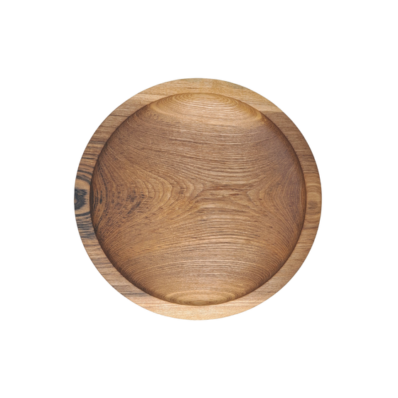 Asteria Ash Burl Art Bowl top view