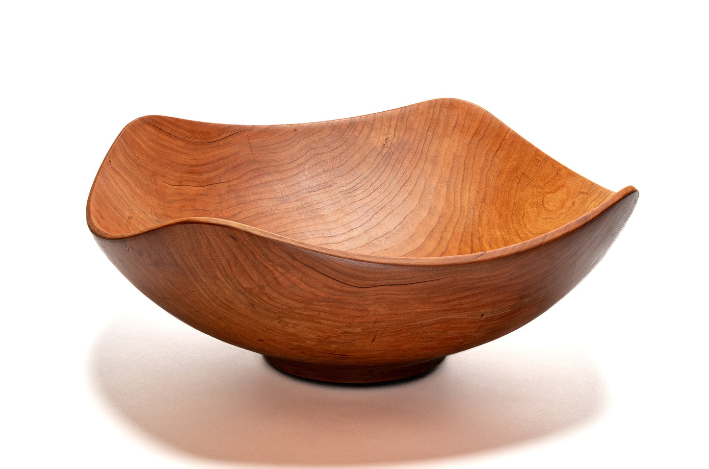 X-Large Echo (square) Wooden Bowl cherry
