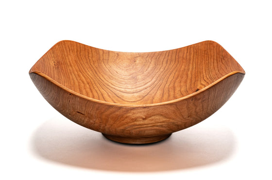 X-Large Echo (square) salad Wooden Bowl cherry