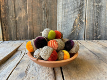  Plush Pumpkin Velvet Acorns