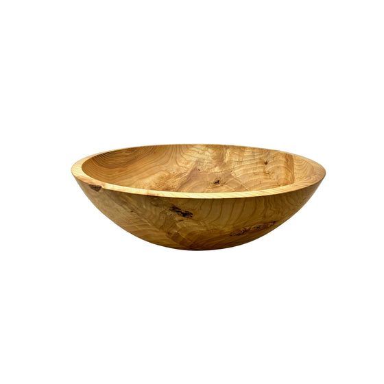 Ash Burl Bowl with Maple Inlay