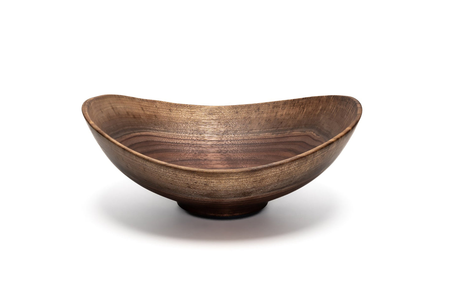 Medium Live Edge (oval) Wooden Bowl in walnut