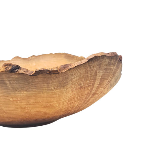 Mendon Peak Burl Bowl live edge side