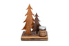VT Woodland Tree-O in walnut shown with candle