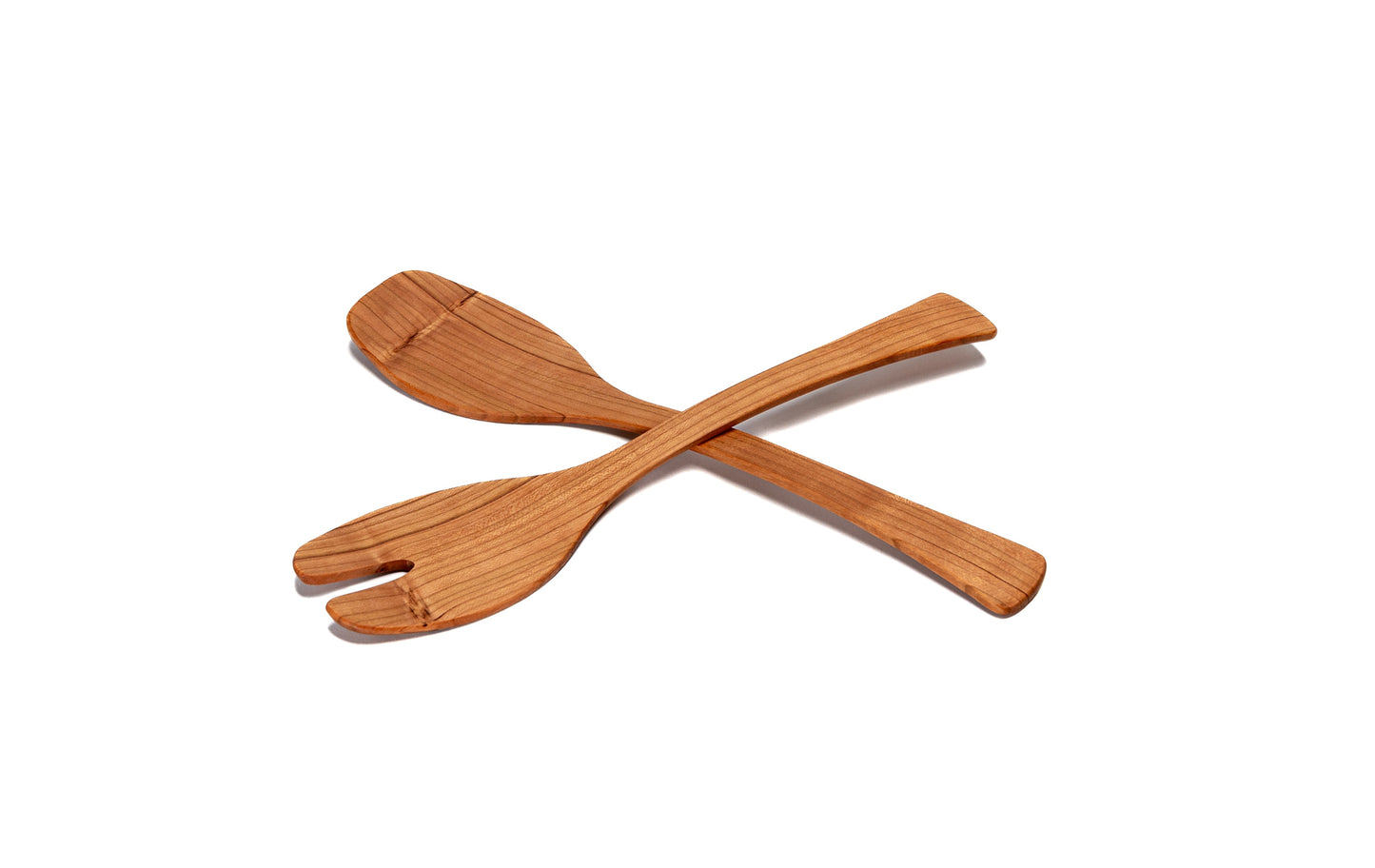 Wood Salad Servers for Large Cherry Salad Bowl
