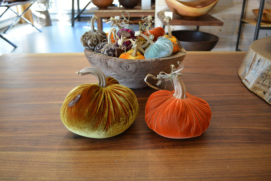 Plush Velvet Pumpkins