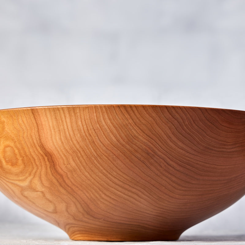 classic wooden bowl in cherry by Andrew Pearce Bowls in Hartland VT