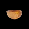 hand carved cherry burl bowl made in vermont side view