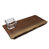 Seconds - Simon & Andrew Pinneo Wood Presentation Board with Glass Bow | walnut