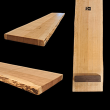  raised live edge wooden presentation board from Andrew Pearce bowls detailed view