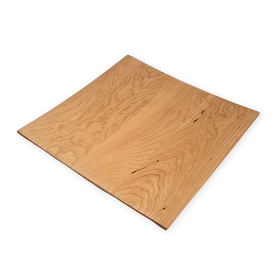 Square wooden platter