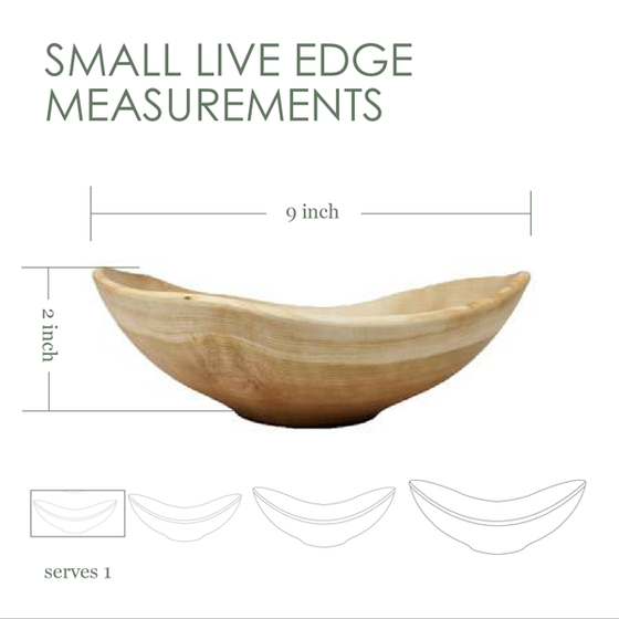 Seconds - Small Live Edge (oval) Bowl