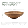 Seconds - Small Willoughby (round w/ ridge) Wooden Bowl