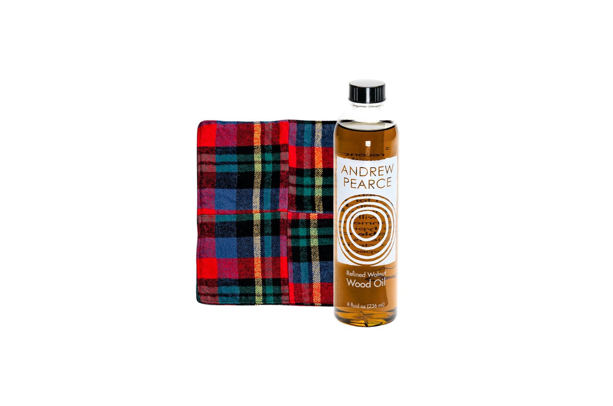 Wood Oil + Cloth Set